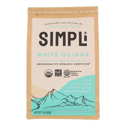 Simpli - Quinoa White Regenrte - Case of 8-12 OZ