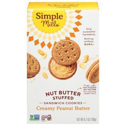 Simple Mills - Sndwch Cky Crmy Peanutbtr - CS of 8-6.7 OZ