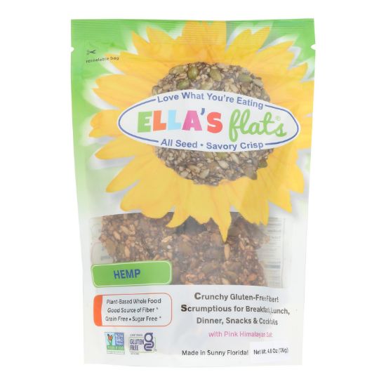 Ella's Flats - Crisp All Seed Hemp - Case of 6-4.8 OZ