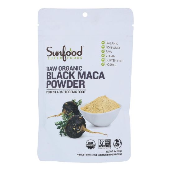 Sunfood - Maca Powder Og1 Black - EA of 1-4 OZ