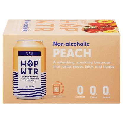Hop Wtr - Hop Water Spk Peach 6pk - CS of 4-6/12 FZ