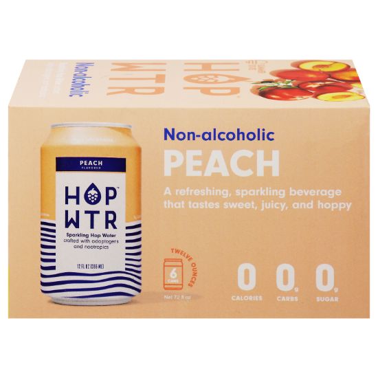 Hop Wtr - Hop Water Spk Peach 6pk - CS of 4-6/12 FZ