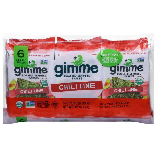 Gimme Seaweed Snacks - Seawd Snk Og2 Chili Lime - CS of 8-6/.17 OZ