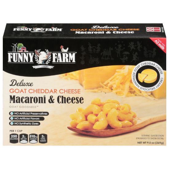 Funny Farm - Mac Chs Delux Yellow Ched - CS of 8-9.5 OZ