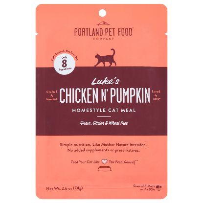 Portland Pet Food Company - Cat Meal Chicken N Pmpki - CS of 12-2.6 OZ