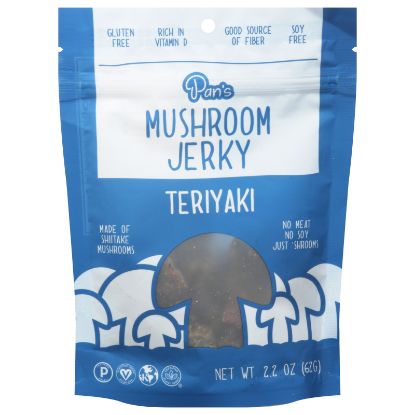 Pans Mushroom Jerky - Mushroom Jerky Teriyaki - CS of 6-2.2 OZ