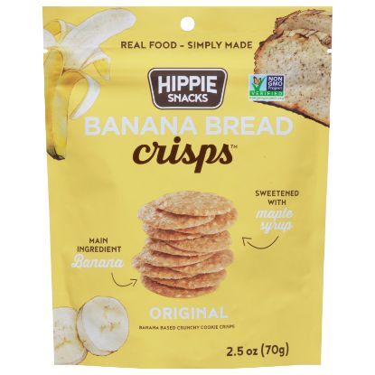 Hippie Snacks - Banana Bread Crisps Orig - CS of 8-2.5 OZ