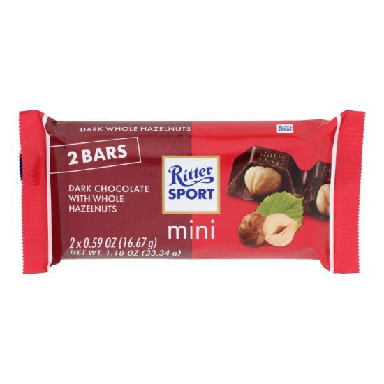 Ritter Sport - Bar Mini Drk Choc Hzlnut - CS of 16-1.18 OZ