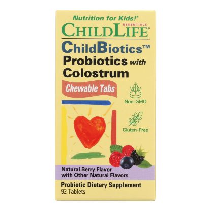 Childlife Essentials - Prob W/colostrum Chew Tab - EA of 1-92 TAB