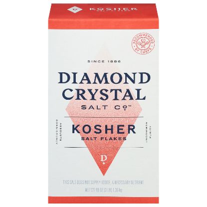 Diamond Crystal - Salt Kosher Flakes Box - Case of 9-3 Pounds