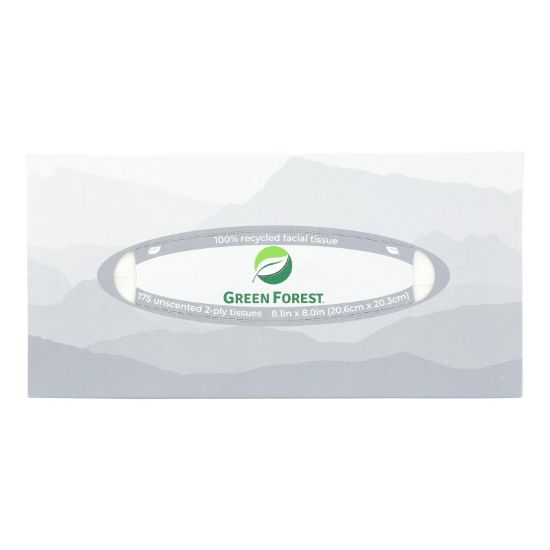 Green Forest - Facial Tissue White - Case of 25-175 Count