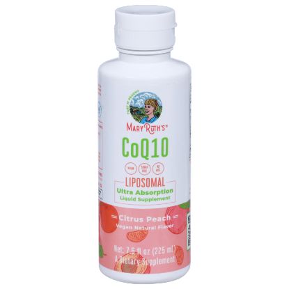 Mary Ruth's - Coq10 Lpsml Citrus Peach - EA of 1-7.6 FZ