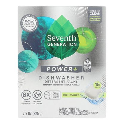 Seventh Generation - Auto Dish Pacs Pwr+ Citrs - CS of 6-15 CT