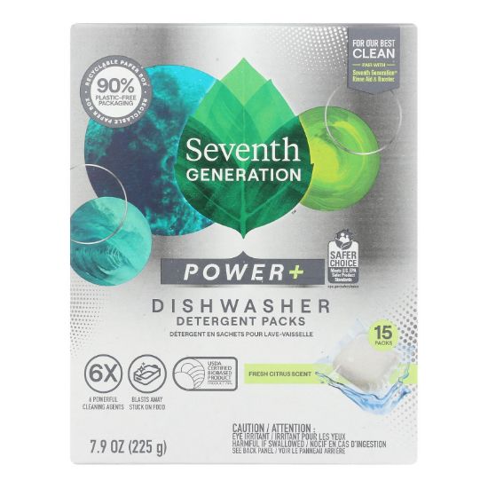 Seventh Generation - Auto Dish Pacs Pwr+ Citrs - CS of 6-15 CT