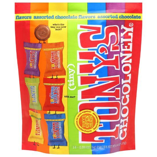 Tony's Chocolonely - Tiny Mix Flv Choc Pouch - CS of 8-4.44 OZ