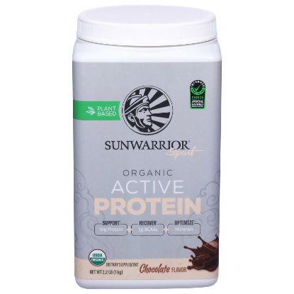 Sunwarrior - Actv Protn Og2 Chocolate - EA of 1-2.2 LB