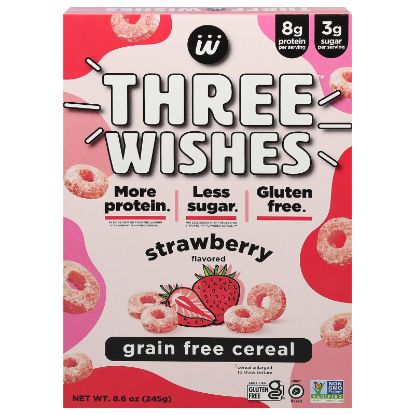 Three Wishes - Cereal Strawbrry Grn Free - CS of 6-8.6 OZ