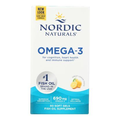 Nordic Naturals - Supp Omega-3 Lemon - EA of 1-60 CT