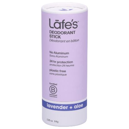 Lafe's Natural Body Care - Deod Lav Aloe Plstc Free - EA of 1-2.25 OZ