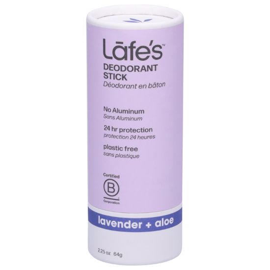 Lafe's Natural Body Care - Deod Lav Aloe Plstc Free - EA of 1-2.25 OZ