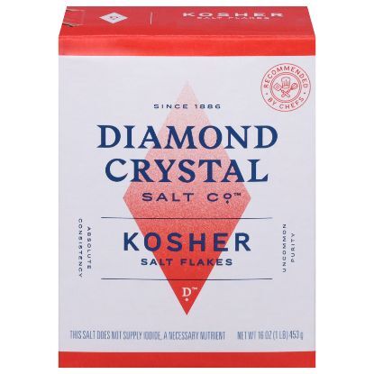 Diamond Crystal - Salt Kosher Flakes Box - CS of 12-1 LB