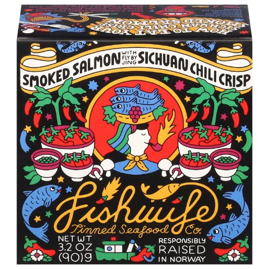Fishwife - Salmn Smkd Schn Chli Crsp - CS of 6-3.2 OZ