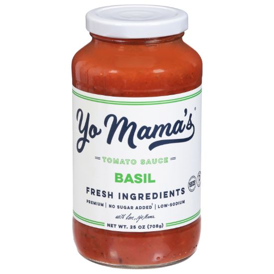 Yo Mama's Foods - Pasta Sauce Tomato Basil - CS of 6-25 OZ