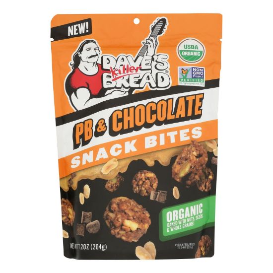Daves Killer Bread - Crnchy Bites Og2 Pb Choco - CS of 6-7.2 OZ