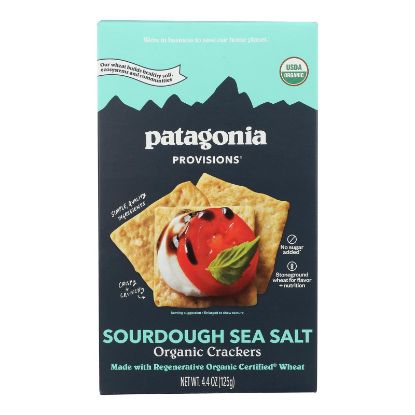 Patagonia Provisions - Crackers Organic Sourdough Sea Salt - Case of 6 - 4.4 Ounces
