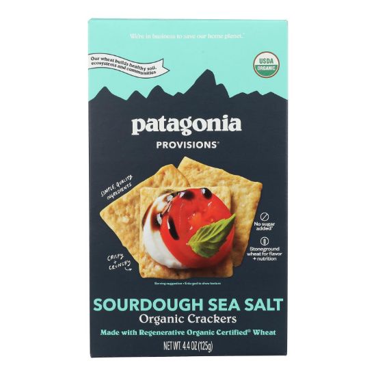 Patagonia Provisions - Crackers Organic Sourdough Sea Salt - Case of 6 - 4.4 Ounces