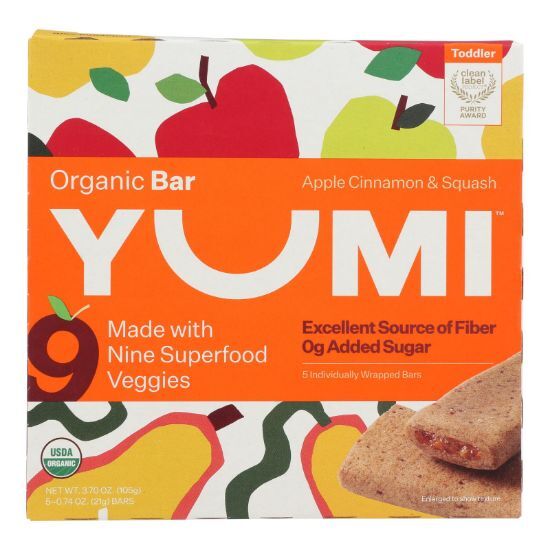 Yumi - Bar Og2 Apple Cin Squash - EA of 1-3.7 OZ
