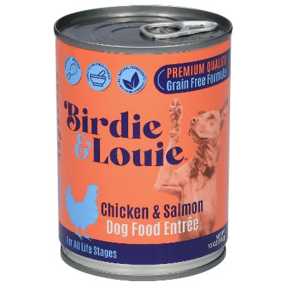 Birdie & Louie - Dog Food Chicken Salmon - CS of 12-13 OZ