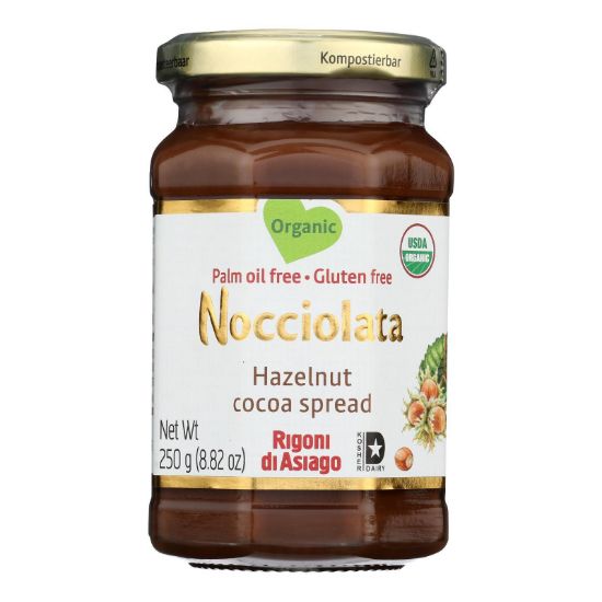 Nocciolata - Spread Organic Hazelnut Cocoa - Case of 6-8.82 Ounces
