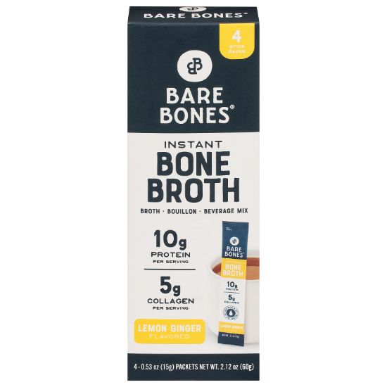 Bare Bones Broth - Chkn Bn Brth Lem Instnt - CS of 8-2.12 OZ