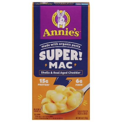 Annie's Homegrown - Mac Chs Og3 Shls Chdr Prt - CS of 12-6 OZ