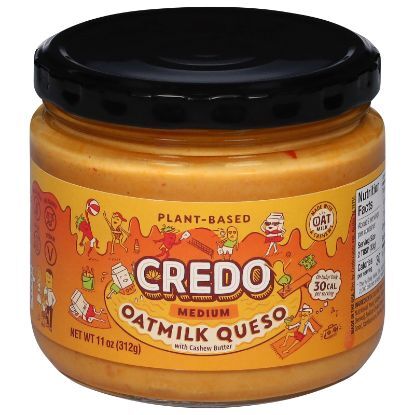 Credo Foods - Dip Df Oatmilk Queso Med - CS of 6-11 OZ