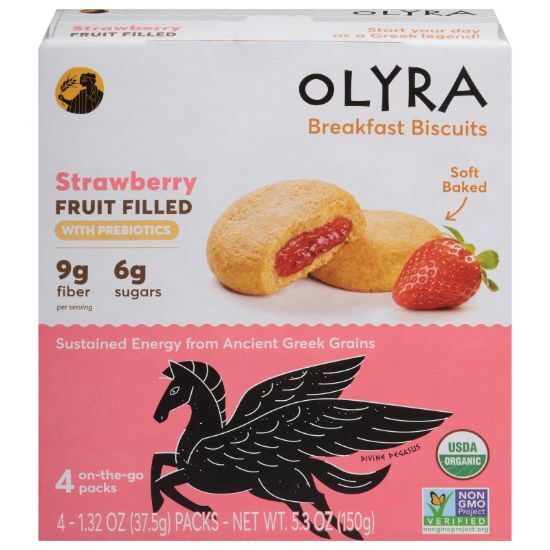 Olyra - Brkfst Bsct Og2 Strwbry - CS of 6-5.3 OZ
