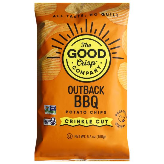 The Good Crisp Company - Pot Chp Crinkle Bbq - CS of 12-5.5 OZ