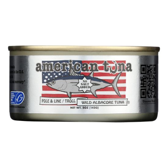 American Tuna - Tuna Wild Albacore No Salt - Case of 12-5 Ounces