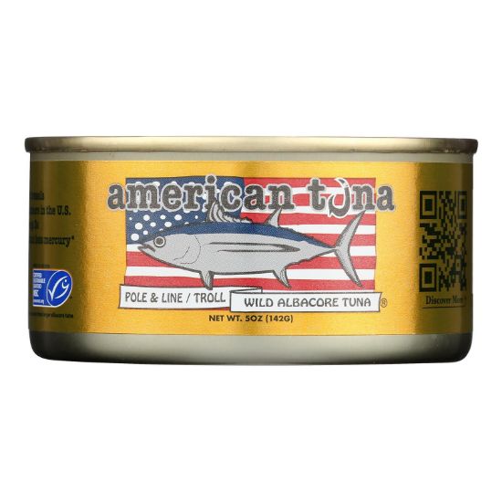 American Tuna - Tuna Wild Albacore with salt - Case of 12-5 ounces