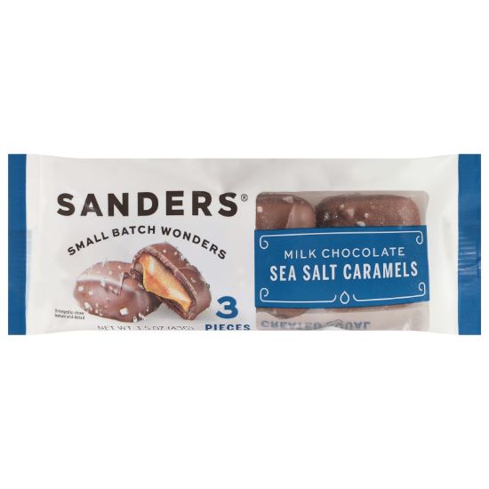 Sanders - Milk Choc Ssalt Caramels - CS of 32-1.5 OZ