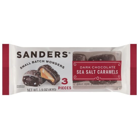 Sanders - Dark Choc Ssalt Caramels - CS of 32-1.5 OZ