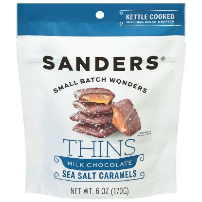 Sanders - Milk Choc Ssalt Crml Thin - CS of 6-6 OZ