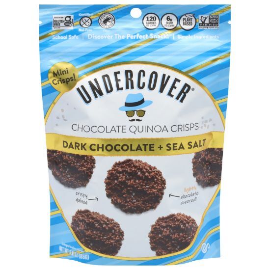Undercover Chocolate - Mini Crisps Dk Choc Ssalt - CS of 12-3 OZ