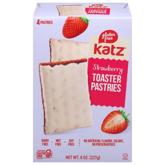 Katz Gluten Free - Straw Toaster Pastry - CS of 6-8 OZ