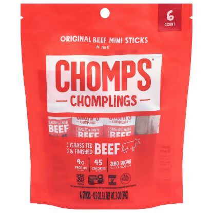 Chomps - Beef Sticks Mini Original - CS of 10-3 OZ