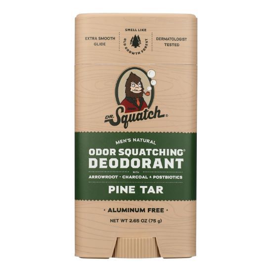 Dr. Squatch - Deodorant Mens Pine Tar - CS of 4-2.65 OZ