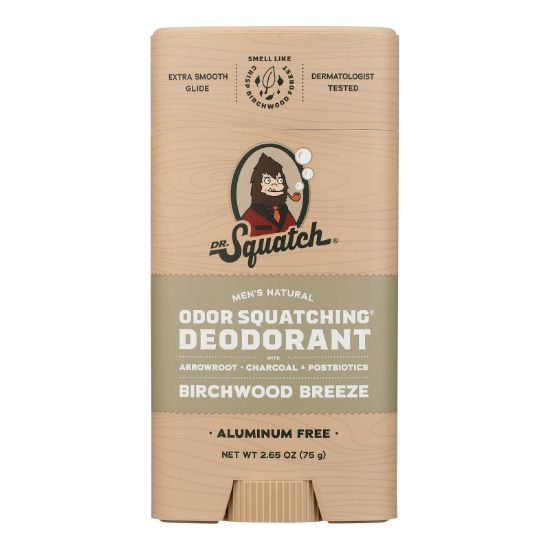Dr. Squatch - Deodorant Birchwood Breez - CS of 4-2.65 OZ