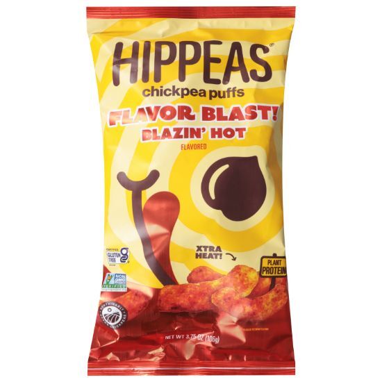 Hippeas - Chkpea Puff Blazin Hot - CS of 12-3.75 OZ