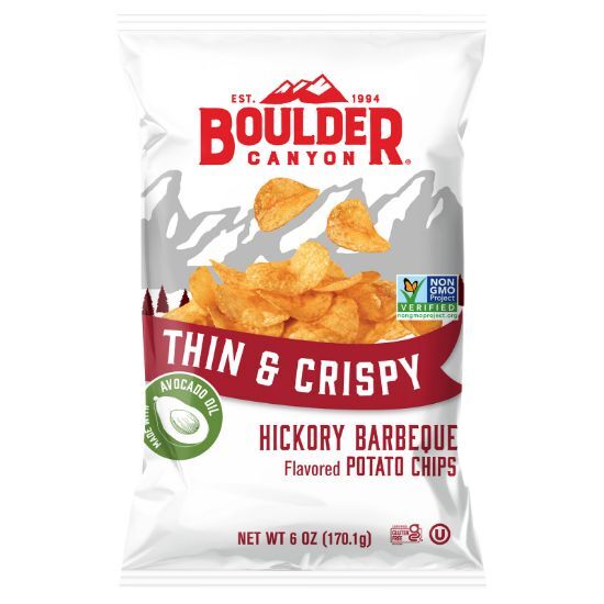 Boulder Canyon - Pot Chip Hickory Bbq - CS of 12-6 OZ